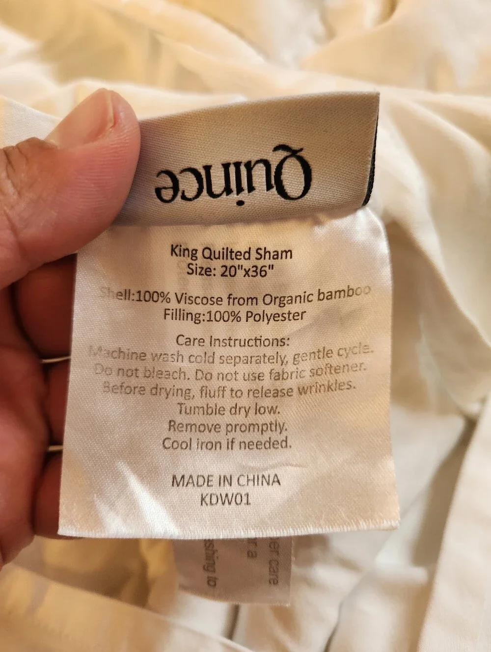 Quince Bamboo Dream Sham Set Of 2 Shams King